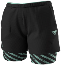 Шорты женские Dynafit Trail 2In1 Black Out Jadelite
