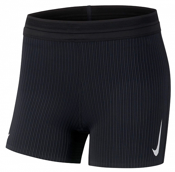 Шорты женские Nike Aeroswift Black/White - Фото 1 большая