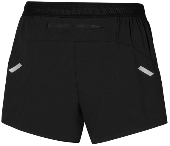Шорты женские Mizuno Tech Light Split 3.5 Black - Фото 6 большая