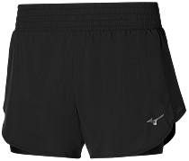 Шорты женские Mizuno 2in1 4.5 Black