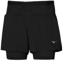 Шорты женские Mizuno Trail ER 2in1 Black