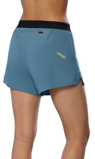 Шорты женские Mizuno Tech Light Split 3.5 Citadel - Фото 4 большая