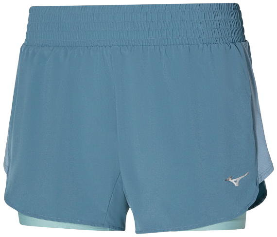 Шорты женские Mizuno 2in1 4.5 Citadel - Фото 1 большая