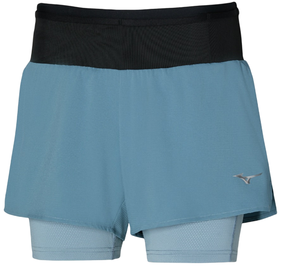 Шорты женские Mizuno Trail ER 2in1 Citadel - Фото 1 большая