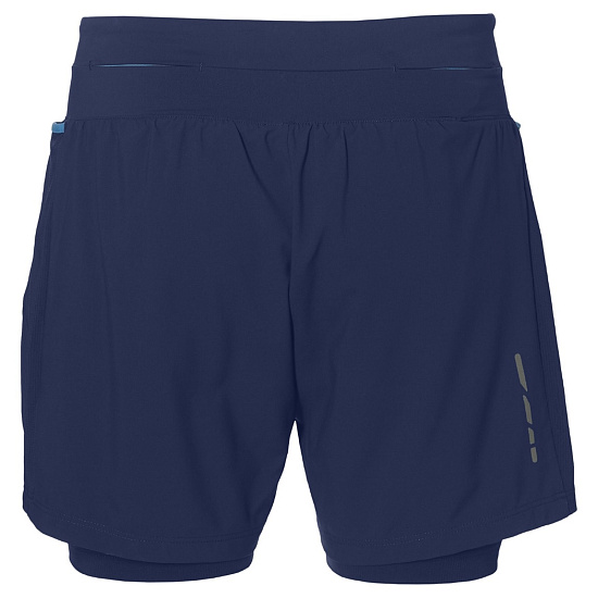 Шорты женские ASICS 2-N-1 5.5In Синий - Фото 2 большая