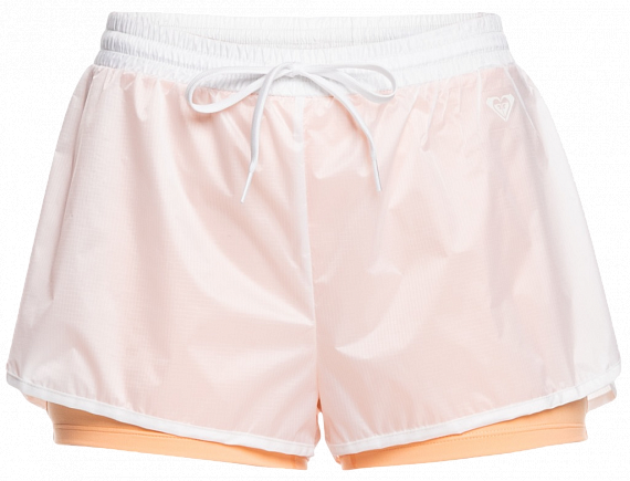 Шорты женские Roxy Heart Into It Layered Peach Fuzz - Фото 1 большая