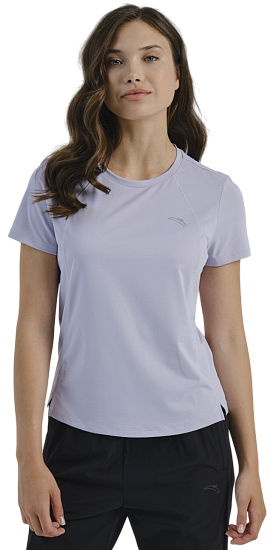 Футболка женская Anta Advanced Running Light Purplish Grey - Фото 3 большая