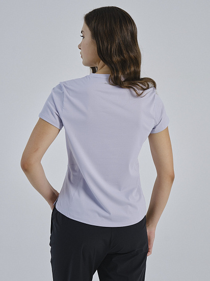 Футболка женская Anta Advanced Running Light Purplish Grey - Фото 6 большая