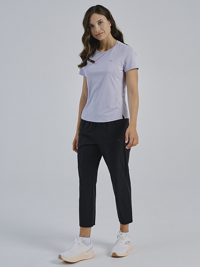 Футболка женская Anta Advanced Running Light Purplish Grey - Фото 8 большая