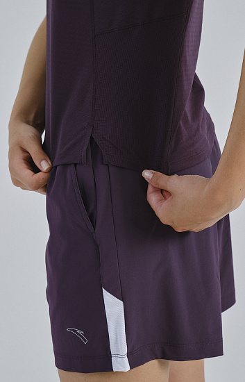 Футболка женская Anta Advanced Running Dark Purple - Фото 5 большая