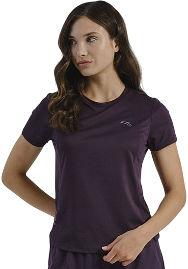 Футболка женская Anta Advanced Running Dark Purple - Фото 1 большая