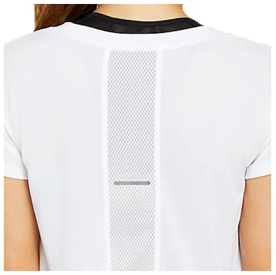 Футболка женские ASICS Race Crop Ss Brilliant White - Фото 5 большая