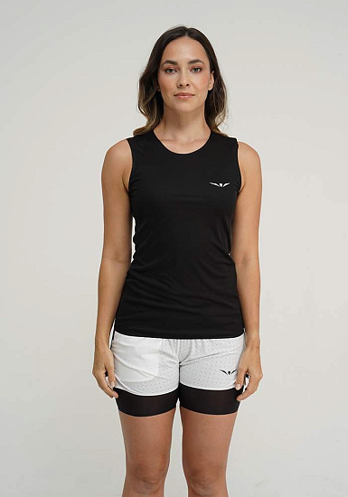 Майка женская UGLOW Wide Tank Top Black - Фото 2 большая