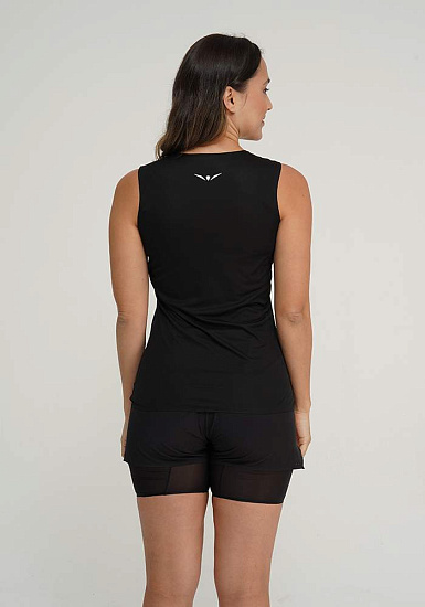 Майка женская UGLOW Wide Tank Top Black - Фото 3 большая