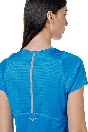 Футболка женская Mizuno Solarcut Cool Син - Фото 4 большая