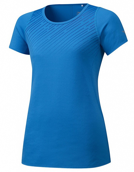 Футболка женская Mizuno Solarcut Cool Син - Фото 1 большая