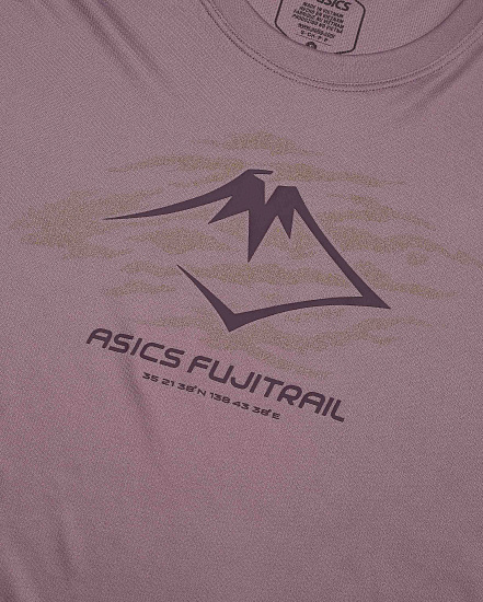 Лонгслив женский ASICS Fujitrail Logo Dusty Mauve - Фото 9 большая