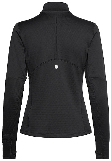 Лонгслив женский ASICS Road Winter 1/2 Zip Black - Фото 2 большая