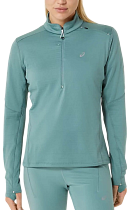 Лонгслив женский ASICS Road Winter 1/2 Zip Celadon