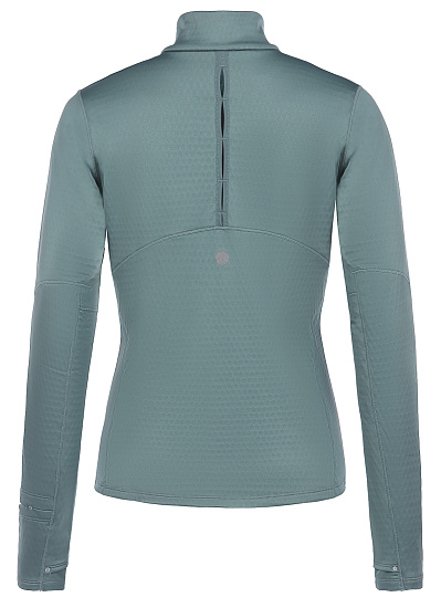 Лонгслив женский ASICS Road Winter 1/2 Zip Celadon - Фото 2 большая
