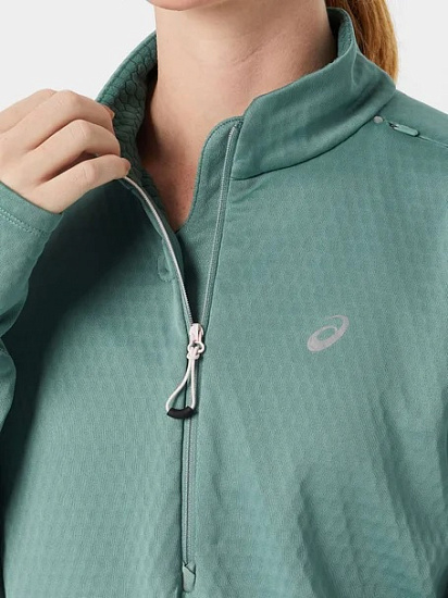 Лонгслив женский ASICS Road Winter 1/2 Zip Celadon - Фото 9 большая