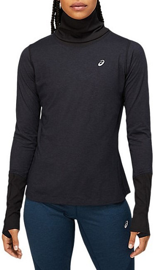 Футболка женская ASICS Wool Rib LS Top Black - Фото 1 большая