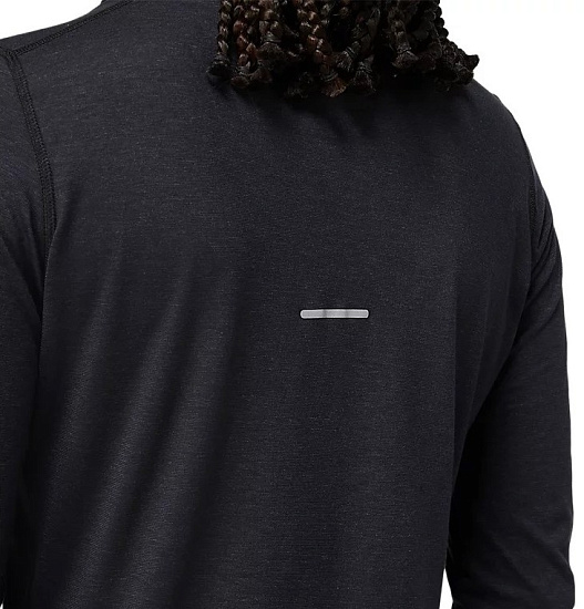 Футболка женская ASICS Wool Rib LS Top Black - Фото 7 большая