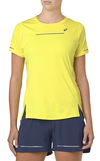 Футболка женская ASICS Lite-Show SS Top Lemon Spark - Фото 1 большая