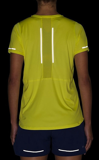 Футболка женская ASICS Lite-Show SS Top Lemon Spark - Фото 5 большая