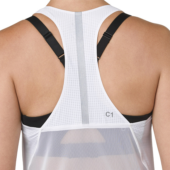 Майка женская ASICS Metarun Singlet Brilliant White - Фото 2 большая