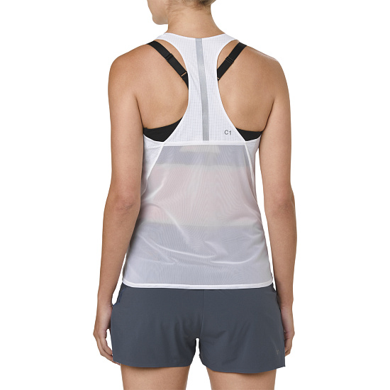 Майка женская ASICS Metarun Singlet Brilliant White - Фото 6 большая