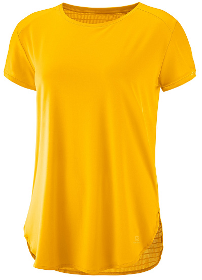 Футболка женская Salomon Comet Breeze Tee Saffron - Фото 1 большая