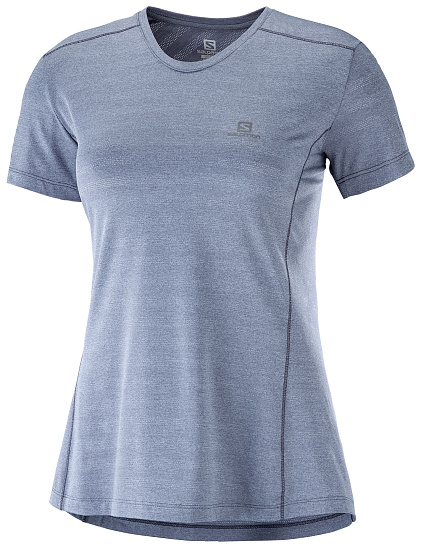 Футболка женская Salomon XA Tee Lilac Gray - Фото 1 большая