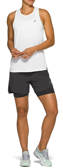 Майка женская ASICS Race Sleeveless Brilliant White - Фото 6 большая