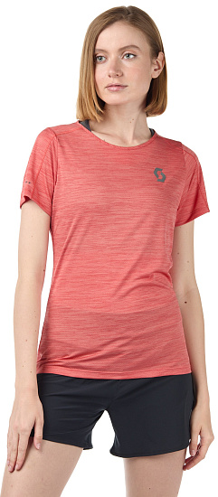 Футболка женская Scott Trail Run LT Brick Red  - Фото 2 большая