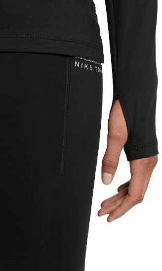 Футболка женская Nike Element Trail Black - Фото 6 большая