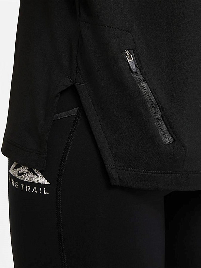 Футболка женская Nike Element Trail Black - Фото 7 большая