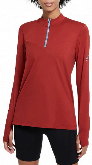 Футболка женская Nike Element Trail Red - Фото 1 большая