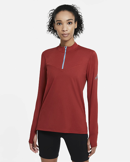 Футболка женская Nike Element Trail Red - Фото 2 большая