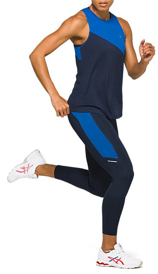 Майка женская ASICS Tokyo Tank Tuna Blue/Peacoat - Фото 2 большая