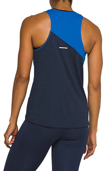 Майка женская ASICS Tokyo Tank Tuna Blue/Peacoat - Фото 4 большая