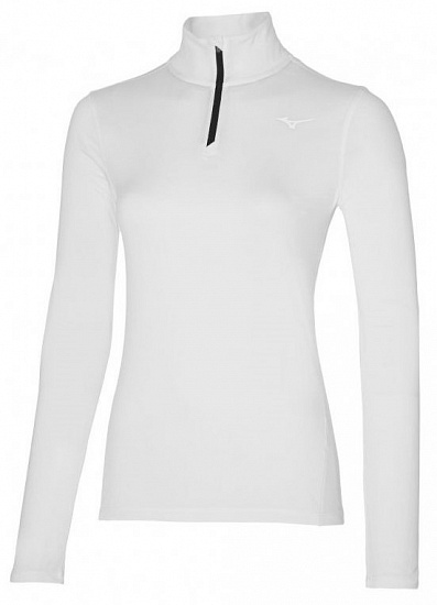 Футболка женская Mizuno Impulse Core Ls Hz White - Фото 1 большая