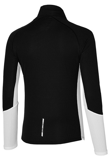 Футболка женская Mizuno Dryaeroflow Ls Black - Фото 2 большая