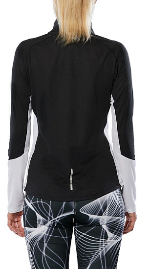 Футболка женская Mizuno Dryaeroflow Ls Black - Фото 4 большая
