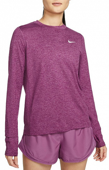 Футболка женская Nike Dri-FIT Element Sangria/Light Bordeaux/Heather - Фото 1 большая