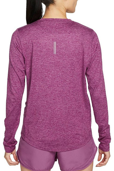 Футболка женская Nike Dri-FIT Element Sangria/Light Bordeaux/Heather - Фото 2 большая