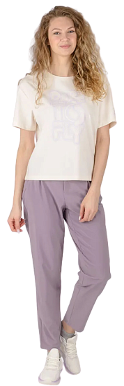 Футболка женская Anta Cross-Training Corn White - Фото 5 большая