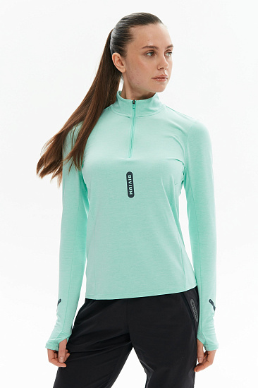 Лонгслив женский Bivium Разминка 2.0 Ментоловый - Фото 2 большая