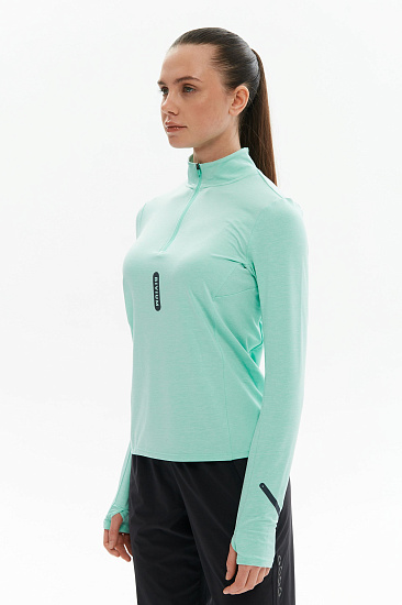 Лонгслив женский Bivium Разминка 2.0 Ментоловый - Фото 3 большая