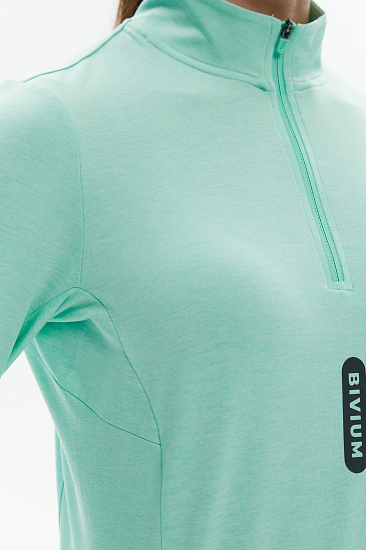 Лонгслив женский Bivium Разминка 2.0 Ментоловый - Фото 7 большая